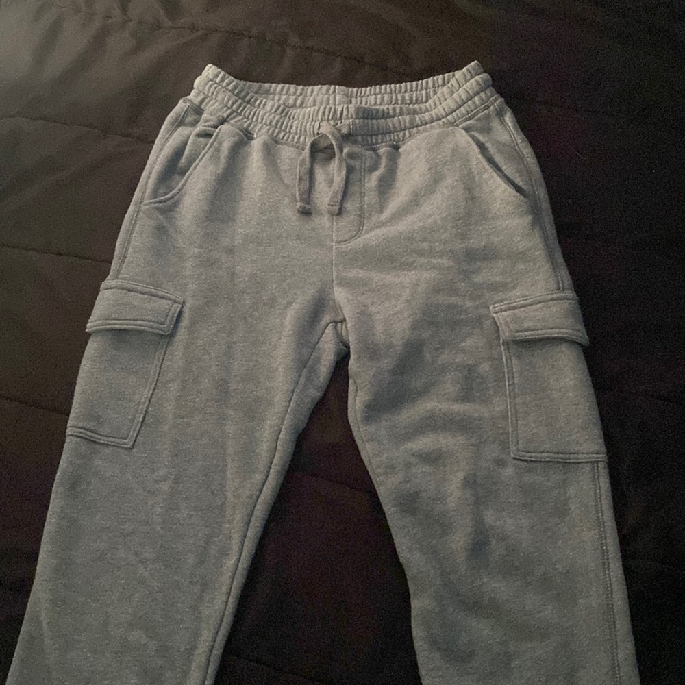The joggers are a very nice material with a stretchy quality.